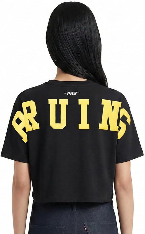 imagePro Standard Womens Womens NHL Wingspan Short Sleeve Boxy TeeBlack