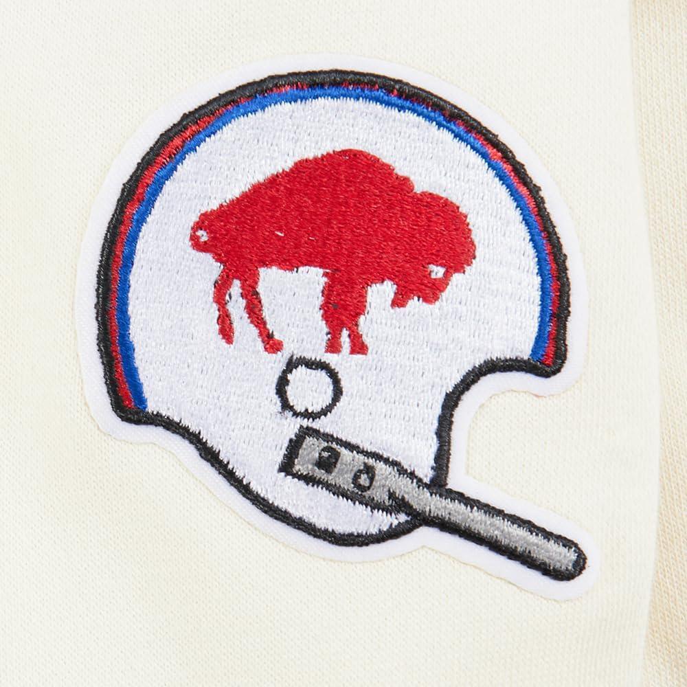 imageRetro Buffalo Bills Toddler Girls Fleece Crewneck by Pro StandardEggshellRoyal Blue