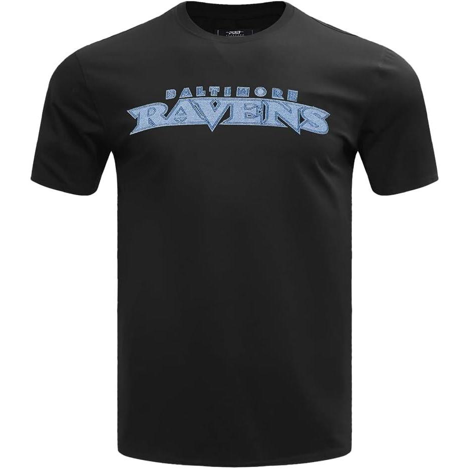 imagePro Standard Mens NFL Varsity Blues Short Sleeve Tee LinenBlack