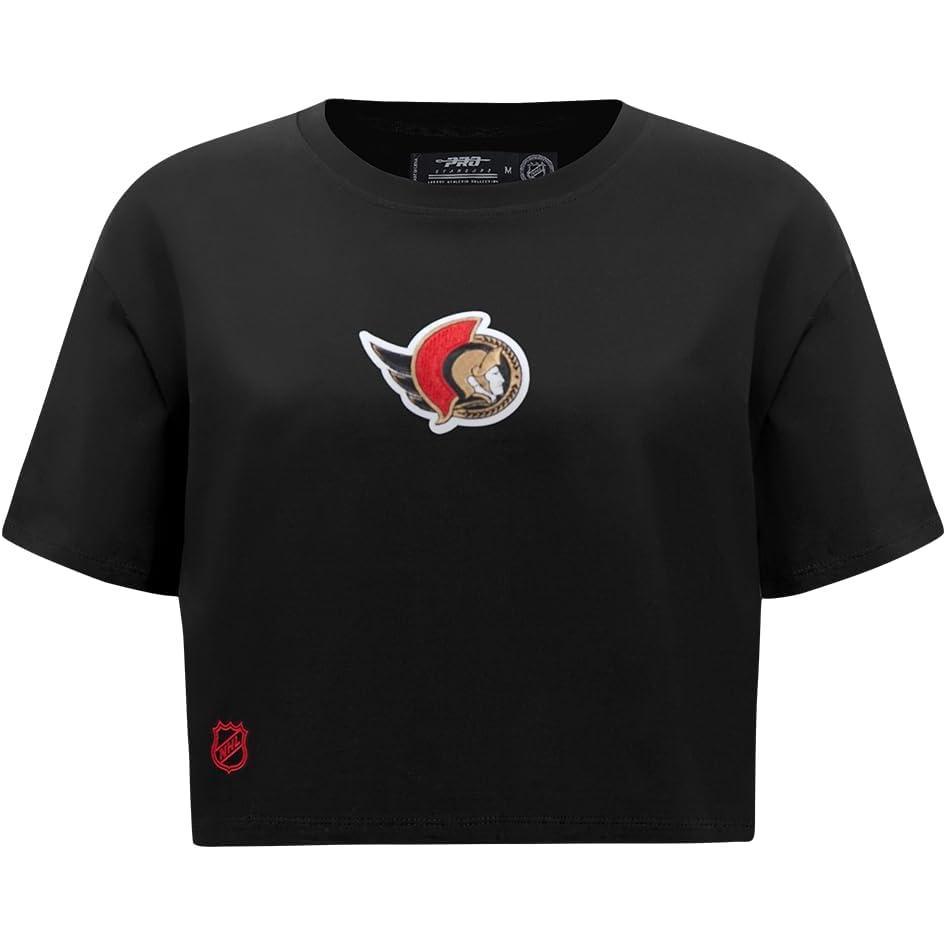 imagePro Standard Womens Womens NHL Wingspan Cotton Single Short Sleeve Boxy TeeUniversity Blue