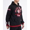 Pro Standard Mens NBA Modern Originals Brushed Back French Terry Pull Over Hoodie(Black/Red/Black)