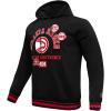 Pro Standard Mens NBA Modern Originals Brushed Back French Terry Pull Over Hoodie(Black/Red/Black)