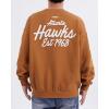 Pro Standard Mens NBA Modern Originals Brushed Back French Terry Pull Over Hoodie(Clay Brown)