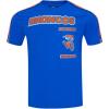 Pro Standard Mens NFL Retro Classics Taping Tee(Royal Blue/Orange)