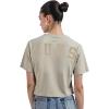 Pro Standard NBA Womens Womens NBA Phoenix Suns Wingspan S/S Boxy Tee(Taupe)