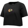Pro Standard Womens Womens NHL Wingspan Short Sleeve Boxy Tee(Black)