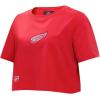 Pro Standard Womens Womens NHL Wingspan Short Sleeve Boxy Tee(Red)