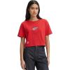Pro Standard Womens Womens NHL Wingspan Short Sleeve Boxy Tee(Red)