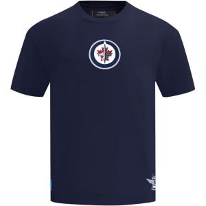 Pro Standard Mens Mens NHL Wingspan Cotton Short Sleeve Tee(Midnight Navy)