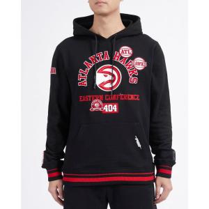 Pro Standard Mens NBA Modern Originals Brushed Back French Terry Pull Over Hoodie(Black/Red/Black)