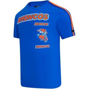 Pro Standard Mens NFL Retro Classics Taping Tee(Royal Blue/Orange)