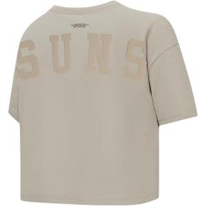 Pro Standard NBA Womens Womens NBA Phoenix Suns Wingspan S/S Boxy Tee(Taupe)