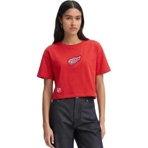 Pro Standard Womens Womens NHL Wingspan Short Sleeve Boxy Tee(Red)