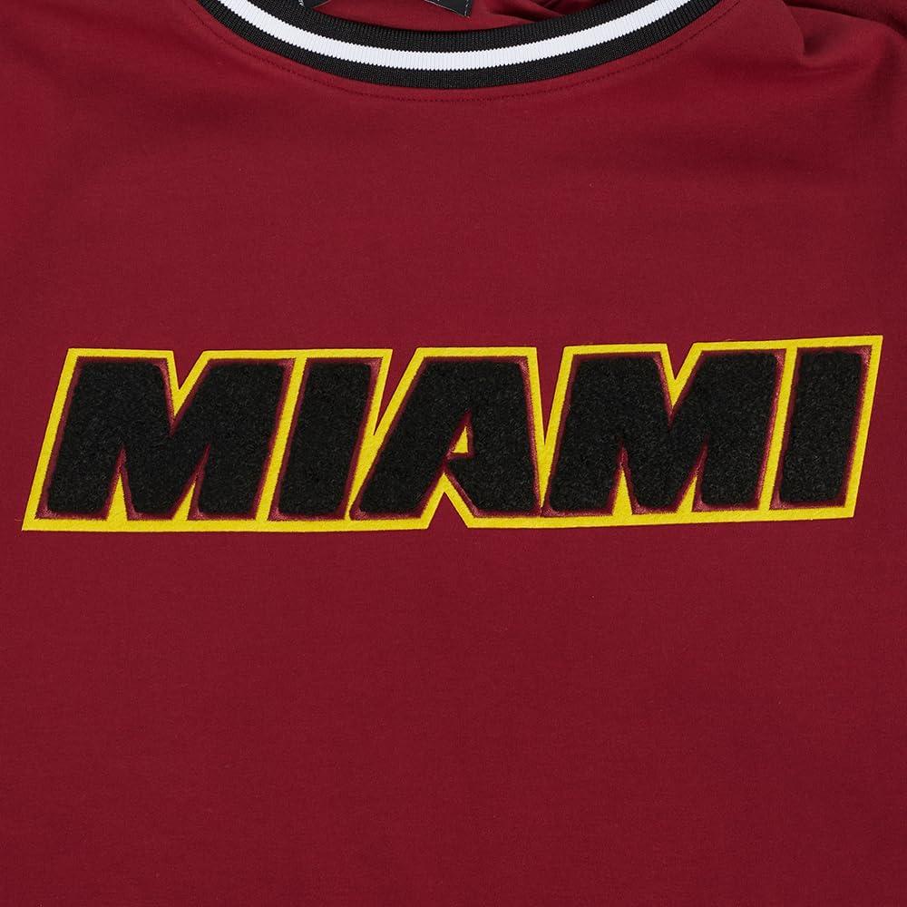 imagePro Standard NBA Mens Mens NBA Classic Chenille Cotton Double Knit Short Sleeve TeeBlack