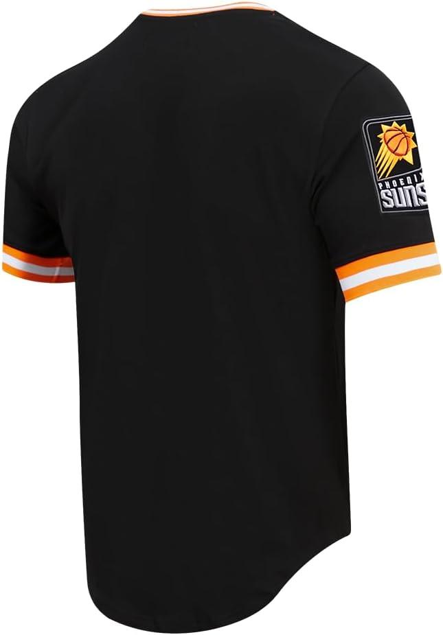 imagePro Standard NBA Mens Mens NBA Classic Chenille Cotton Double Knit Short Sleeve TeeBlack
