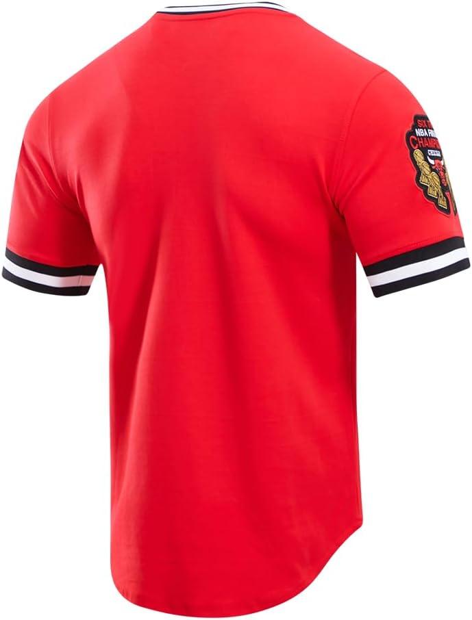 imagePro Standard NBA Mens Mens NBA Classic Chenille Cotton Double Knit Short Sleeve TeePrimary Team Color
