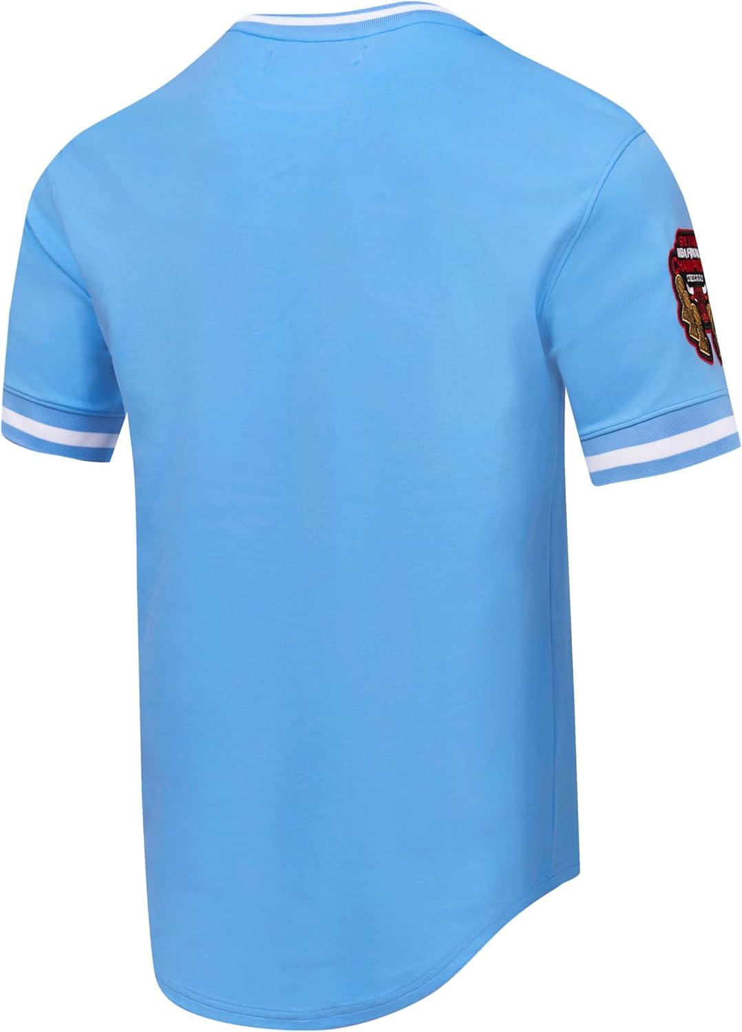 imagePro Standard NBA Mens Mens NBA Classic Chenille Cotton Double Knit Short Sleeve TeePrimary Team Color