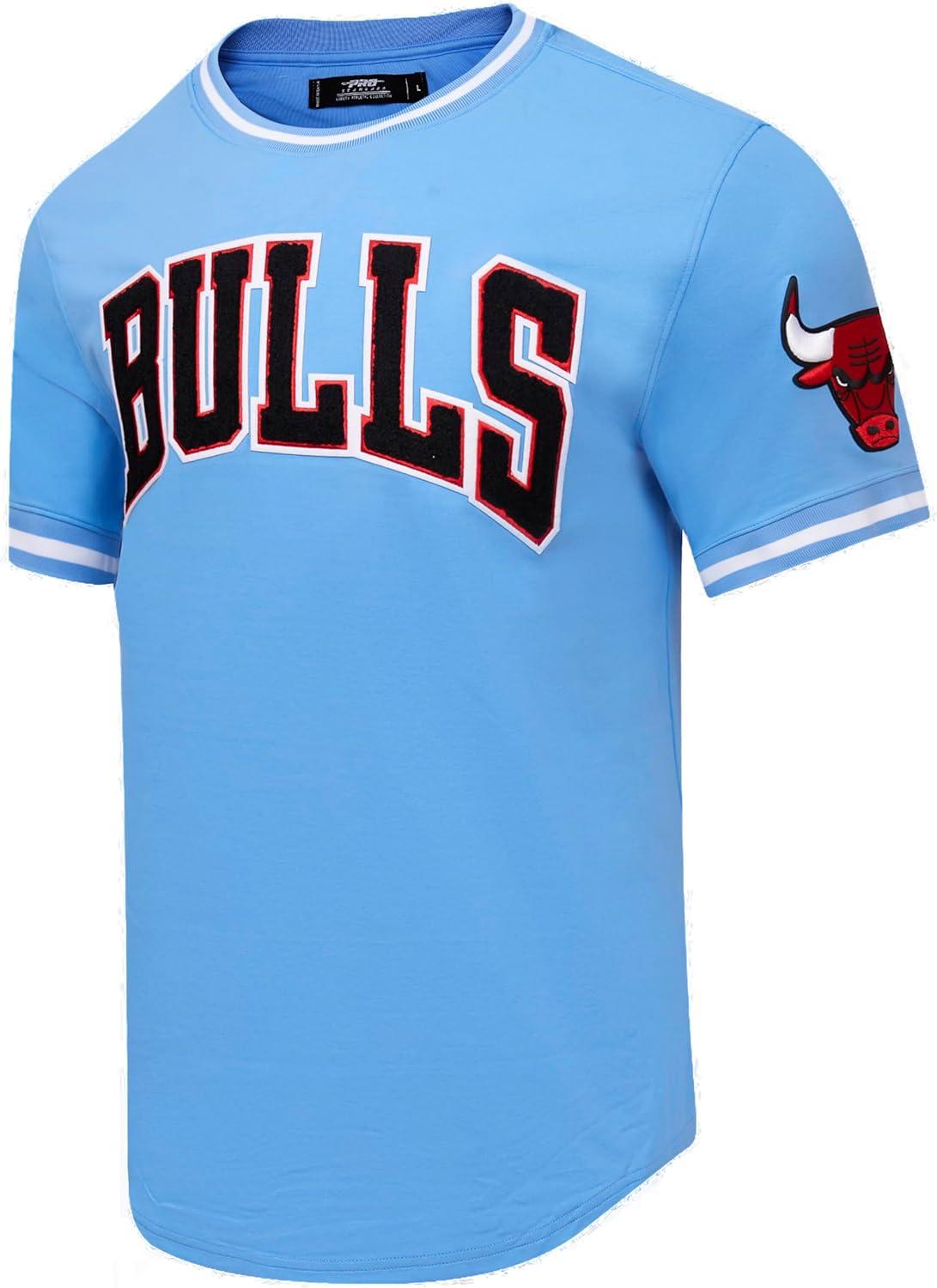 imagePro Standard NBA Mens Mens NBA Classic Chenille Cotton Double Knit Short Sleeve TeePrimary Team Color