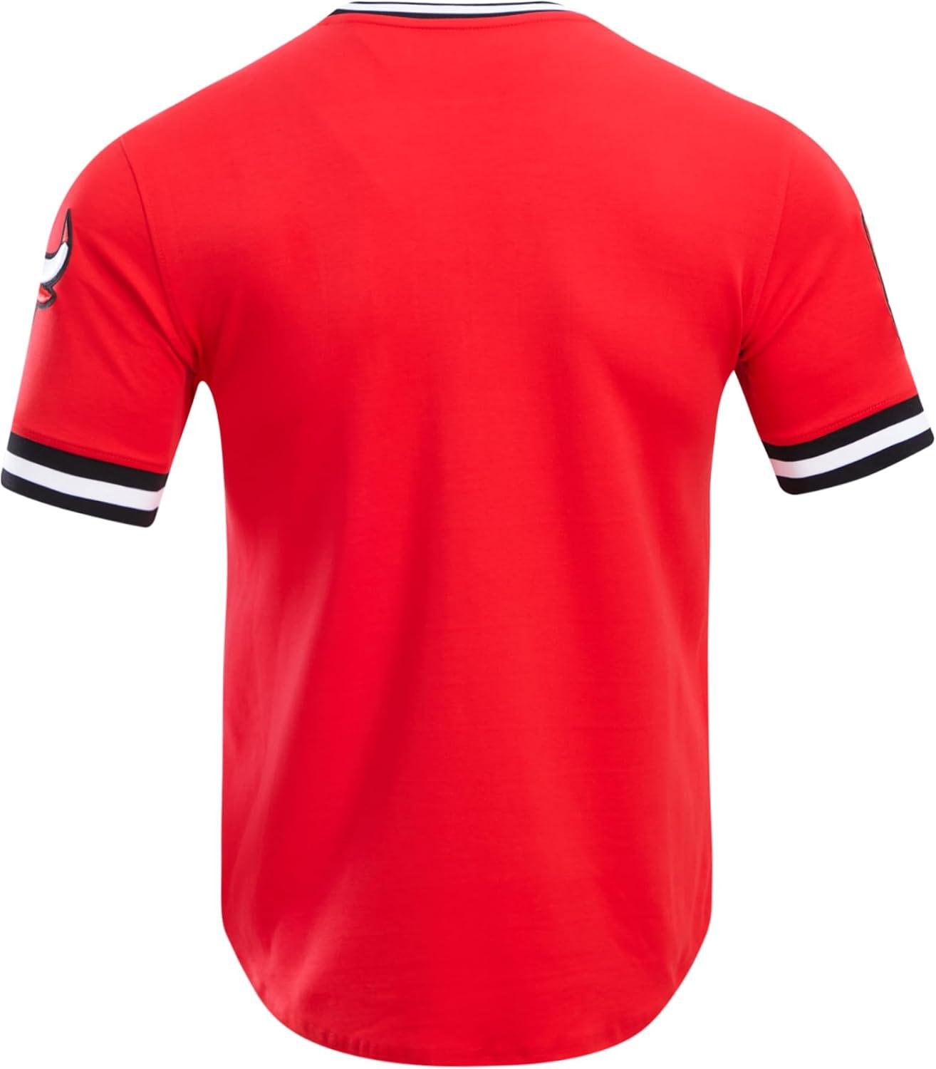 imagePro Standard NBA Mens Mens NBA Classic Chenille Cotton Double Knit Short Sleeve TeePrimary Team Color