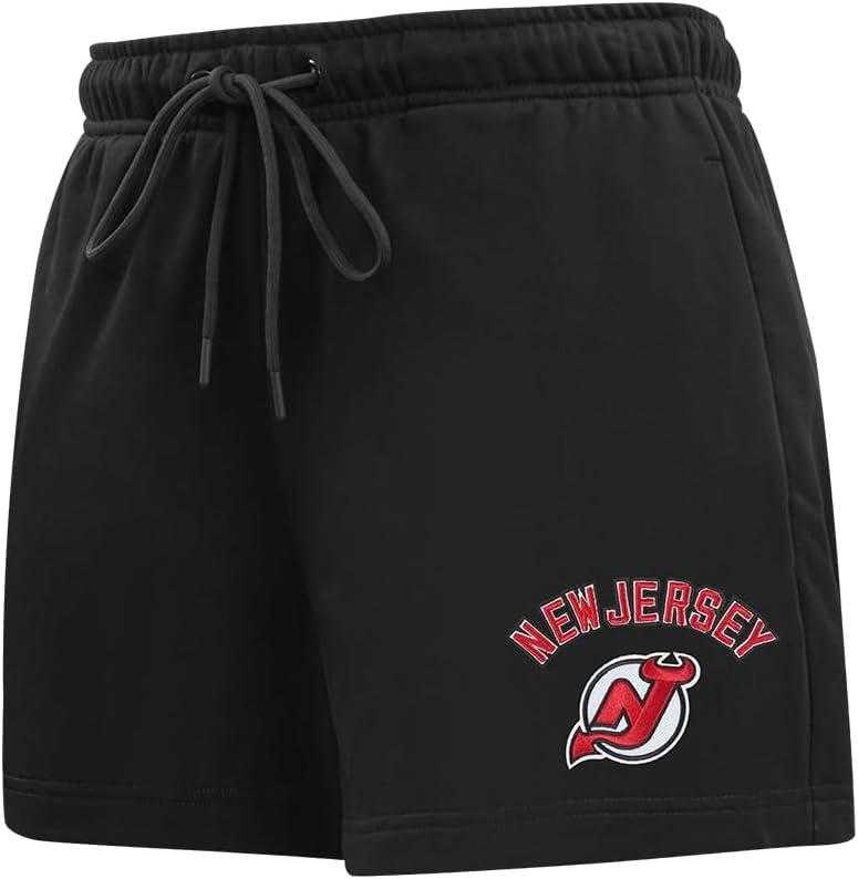 imagePro Standard Womens NHL Classic Chenille Brushed Back French Terry Fleece ShortBlack