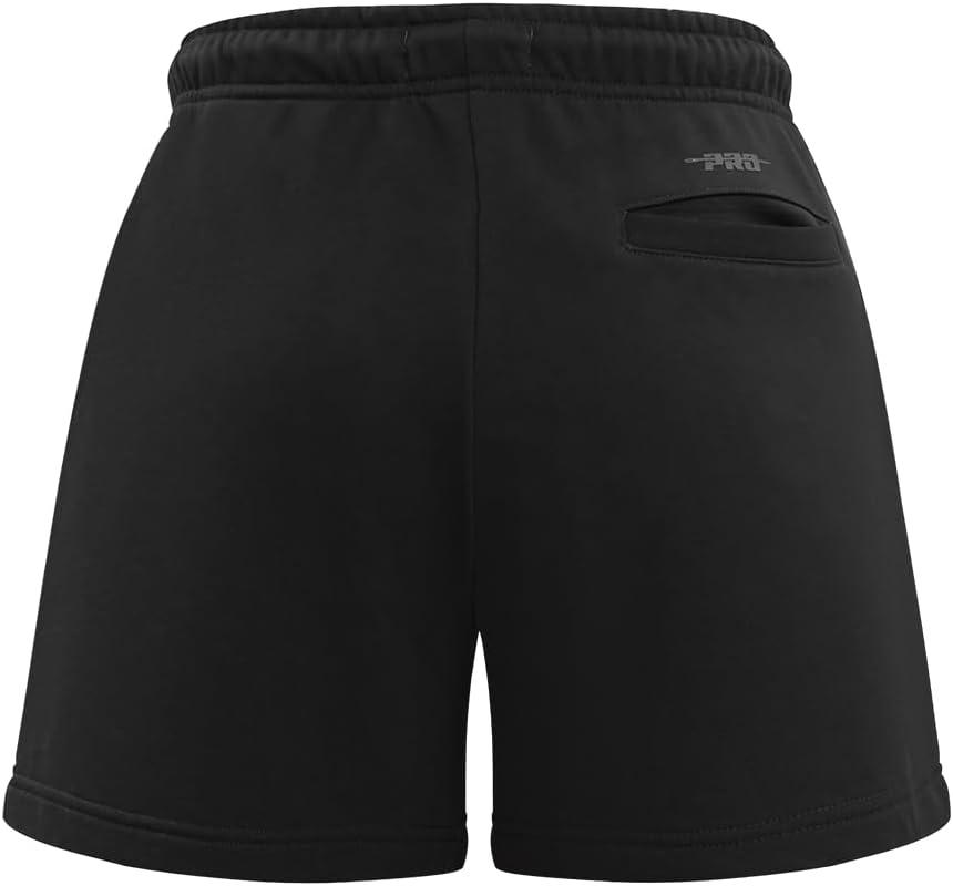 imagePro Standard Womens NHL Classic Chenille Brushed Back French Terry Fleece ShortBlack