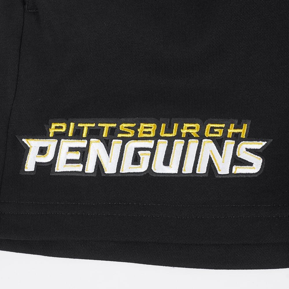 imagePro Standard Womens NHL Classic Chenille Brushed Back French Terry Fleece ShortBlack