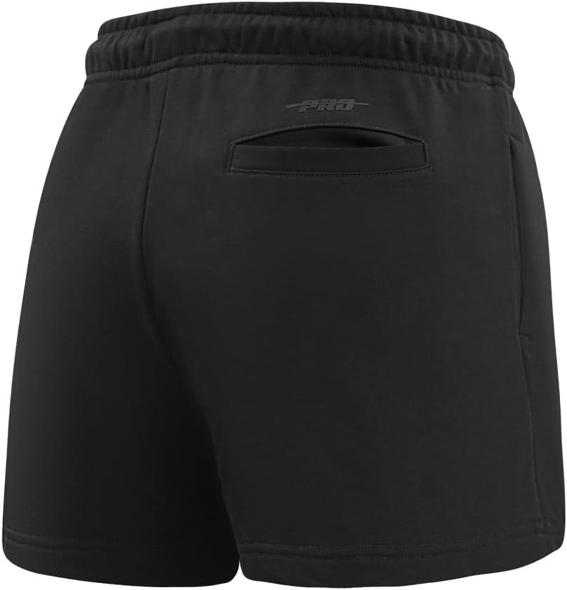 imagePro Standard Womens NHL Classic Chenille Brushed Back French Terry Fleece ShortBlack