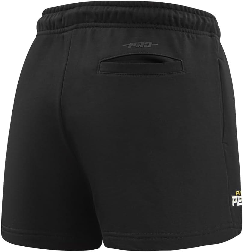 imagePro Standard Womens NHL Classic Chenille Brushed Back French Terry Fleece ShortBlack