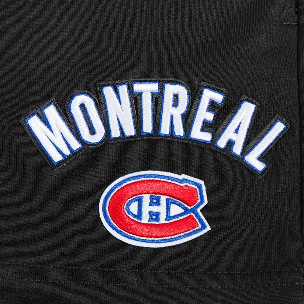 imagePro Standard Womens NHL Classic Chenille Brushed Back French Terry Fleece ShortBlack