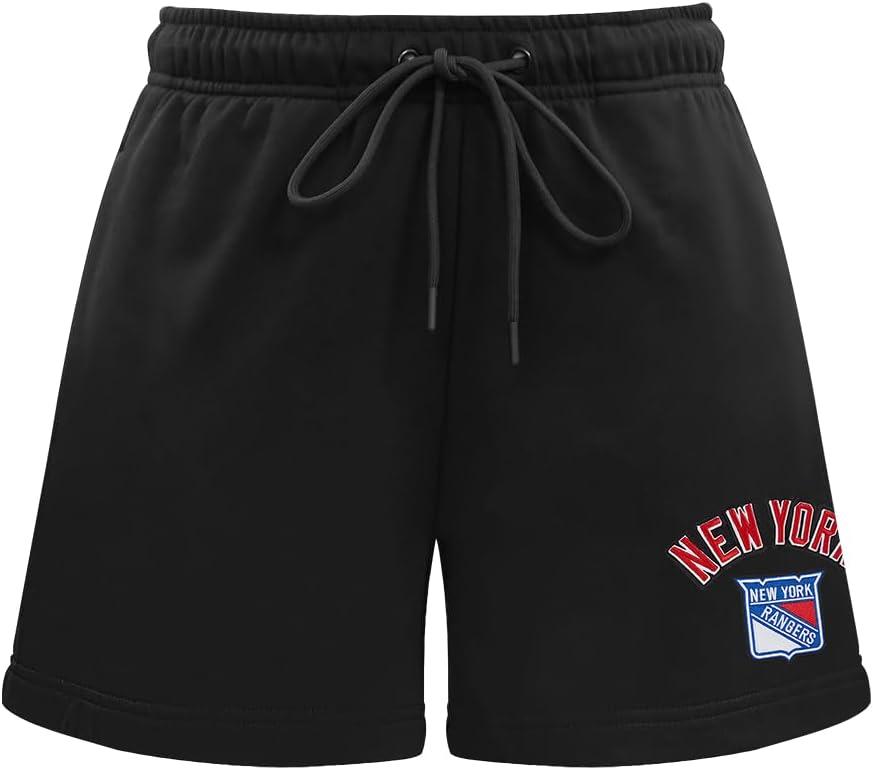 imagePro Standard Womens NHL Classic Chenille Brushed Back French Terry Fleece ShortBlack