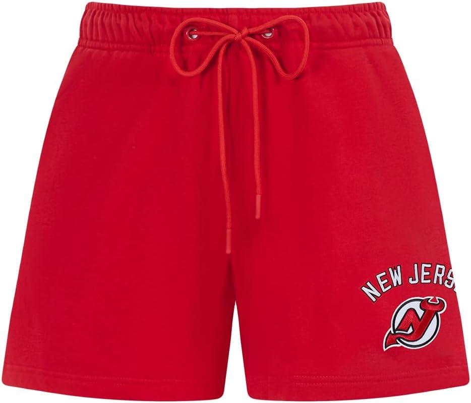 imagePro Standard Womens NHL Classic Chenille Brushed Back French Terry Fleece ShortRed