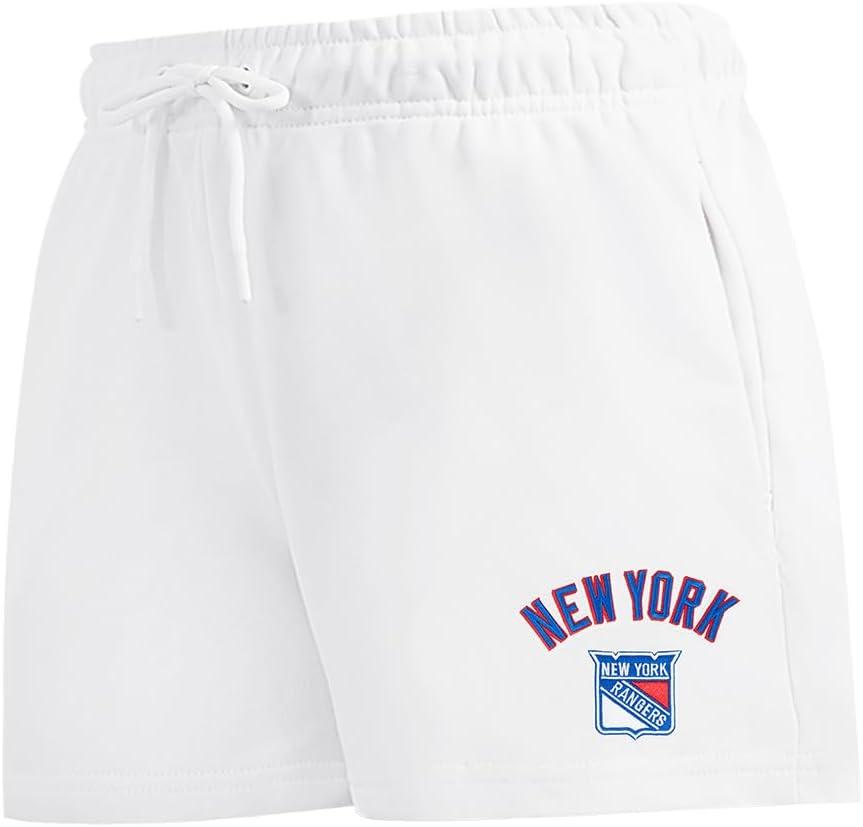 imagePro Standard Womens NHL Classic Chenille Brushed Back French Terry Fleece ShortWhite
