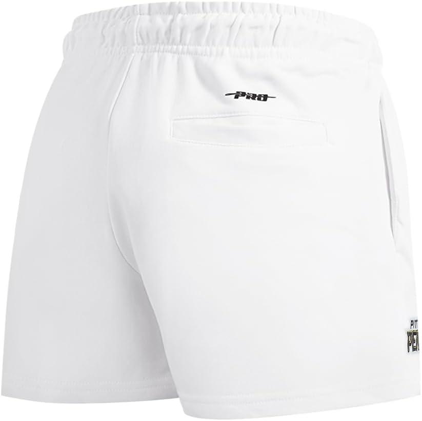 imagePro Standard Womens NHL Classic Chenille Brushed Back French Terry Fleece ShortWhite
