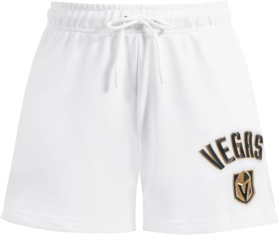 imagePro Standard Womens NHL Classic Chenille Brushed Back French Terry Fleece ShortWhite