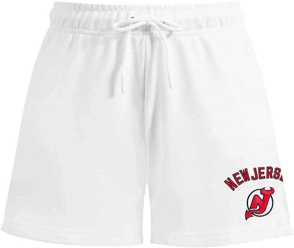 imagePro Standard Womens NHL Classic Chenille Brushed Back French Terry Fleece ShortWhite