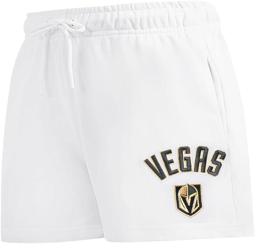 imagePro Standard Womens NHL Classic Chenille Brushed Back French Terry Fleece ShortWhite
