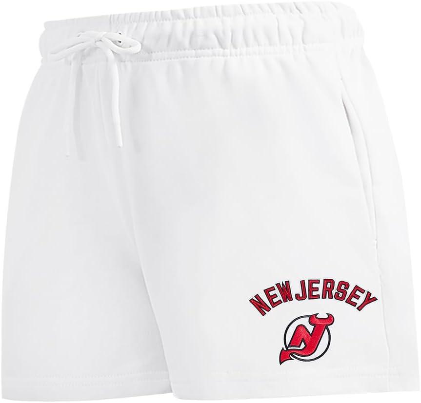 imagePro Standard Womens NHL Classic Chenille Brushed Back French Terry Fleece ShortWhite