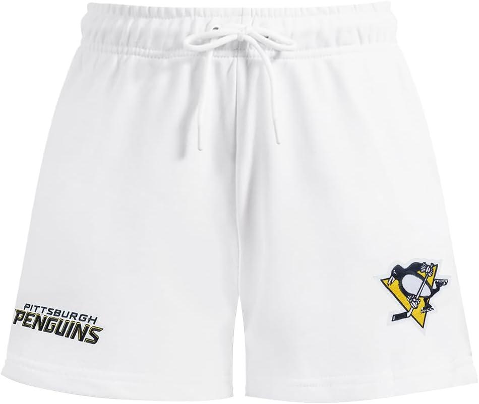 imagePro Standard Womens NHL Classic Chenille Brushed Back French Terry Fleece ShortWhite