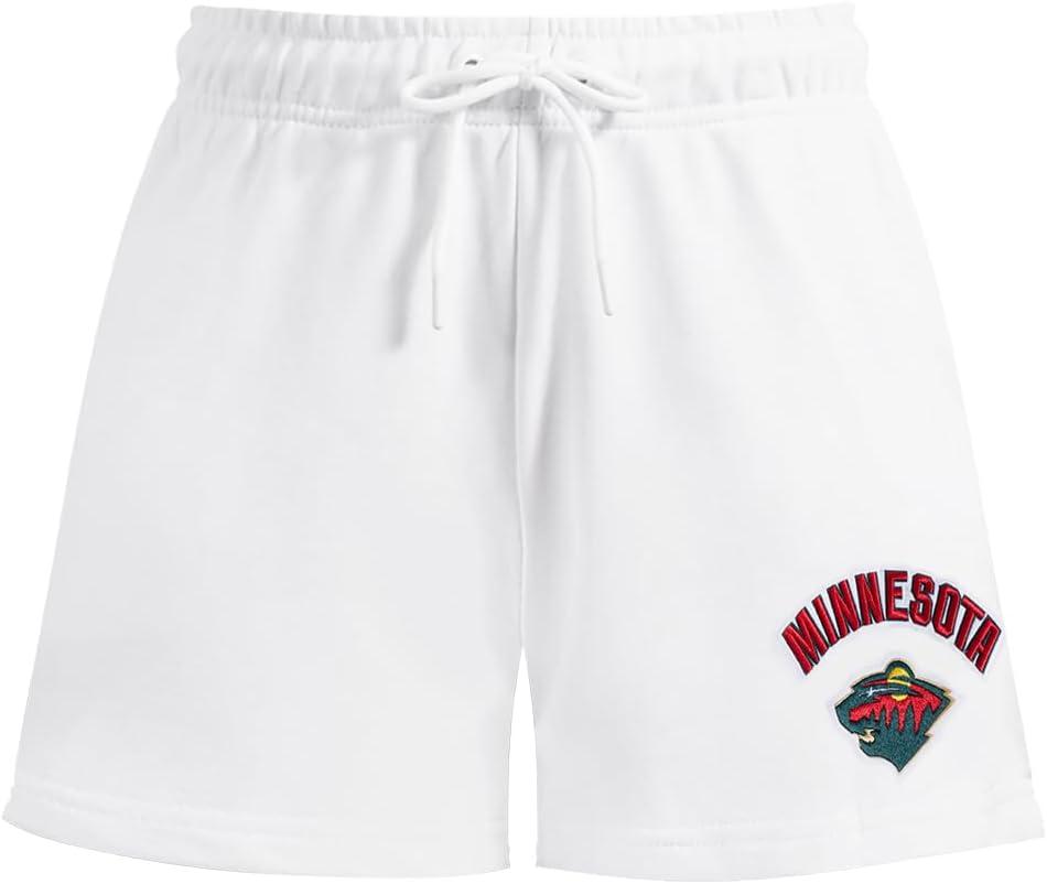 imagePro Standard Womens NHL Classic Chenille Brushed Back French Terry Fleece ShortWhite