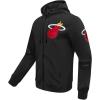 Pro Standard Men’s NBA Miami Heat Classic Chenille Full Zip Hoodie(Black)