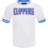 Pro Standard NBA Mens Mens NBA Classic Chenille Cotton Double Knit Short Sleeve Tee(White)
