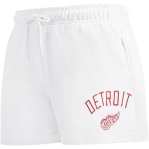 Pro Standard Womens NHL Classic Chenille Brushed Back French Terry Fleece Short(White)