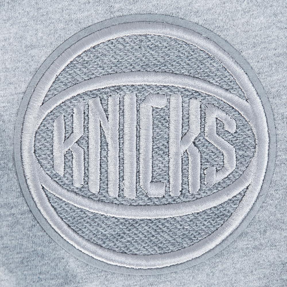 imagePro Standard NBA Mens Mens NBA Reverse French Terry Cotton Short Sleeve TeeDark Heather Gray