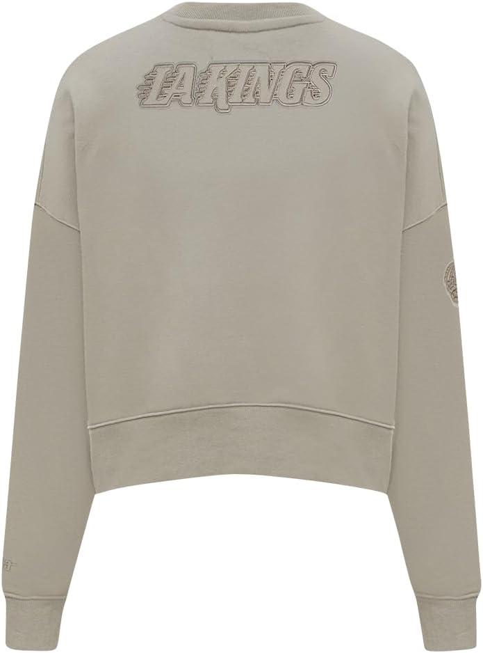 imagePro Standard NHL womens Womens Nhl Neutral Brushed Back French Terry Crewneck SweatshirtTaupe