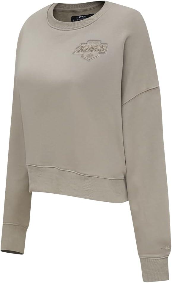 imagePro Standard NHL womens Womens Nhl Neutral Brushed Back French Terry Crewneck SweatshirtTaupe