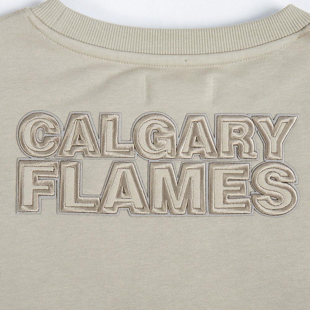 imagePro Standard NHL womens Womens Nhl Neutral Brushed Back French Terry Crewneck SweatshirtTaupe
