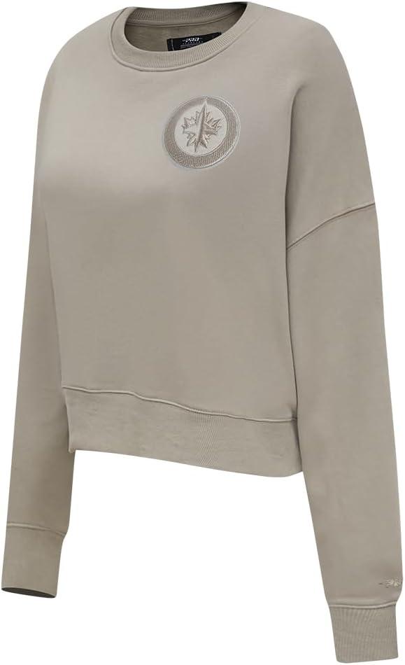 imagePro Standard NHL womens Womens Nhl Neutral Brushed Back French Terry Crewneck SweatshirtTaupe