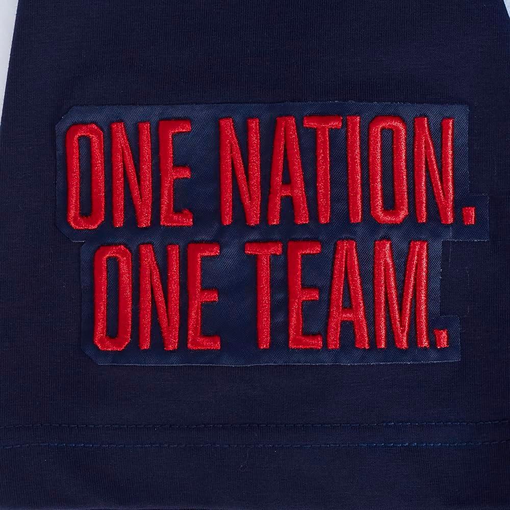 imagePro Standard National Teams Mens Mens Ussf Classic Chenille Cotton Short Sleeve TeeMidnight Navy