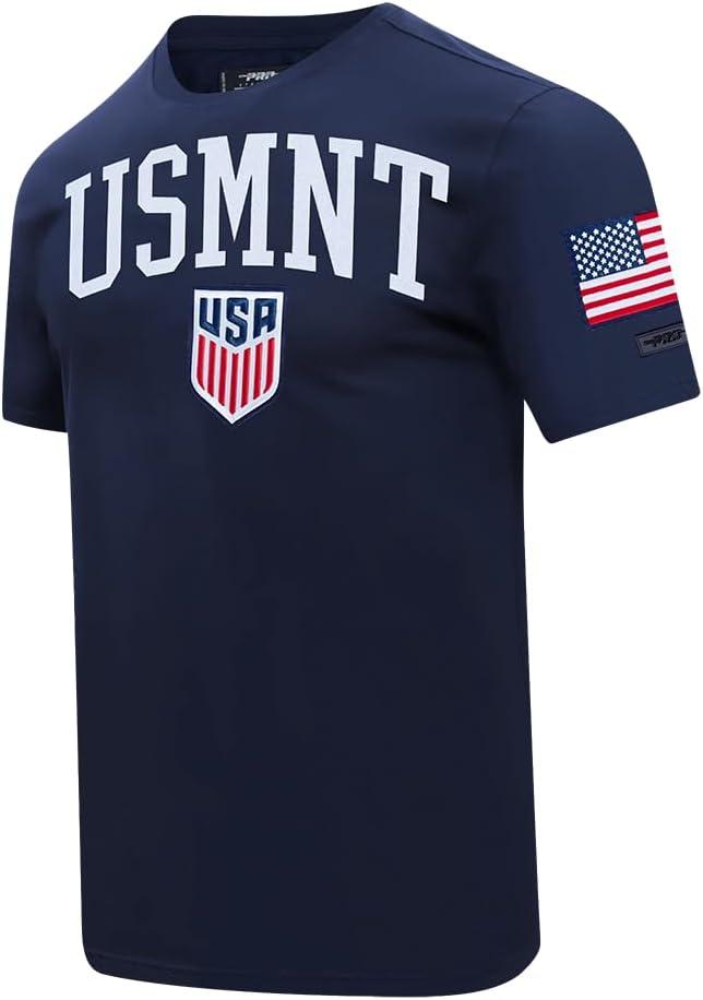 imagePro Standard National Teams Mens Mens Ussf Classic Chenille Cotton Short Sleeve TeeMidnight Navy