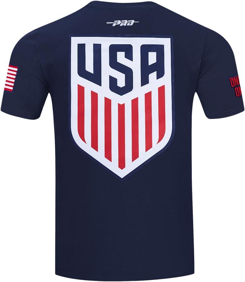 imagePro Standard National Teams Mens Mens Ussf Classic Chenille Cotton Short Sleeve TeeMidnight Navy